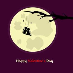 romantic valentine`s day card
