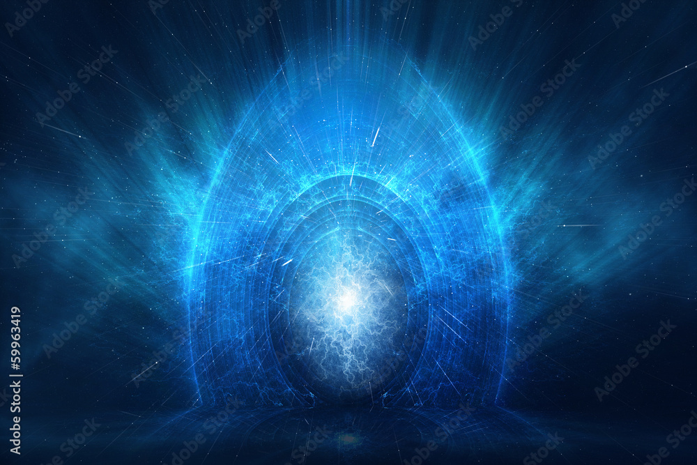 Canvas Prints time and space travel concept abstract background