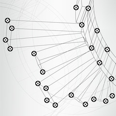 Аbstract circuit board techno background. EPS10 vector