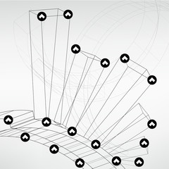 Abstract technology lined template background for web design