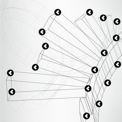 Abstract technology lined template background