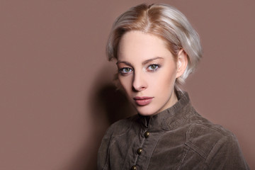 portrait kurze haare