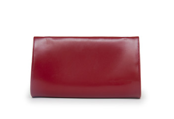 Elegant woman bag on white