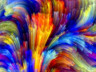 Rolgordijnen Kleurrijke achtergrond © agsandrew