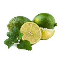 Fresh Lime with Mint Leaf