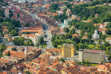 Brasov aerial view, Romania