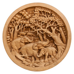 Carved Thai elephant