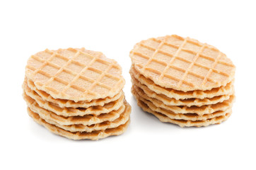 Pile of sweet waffles