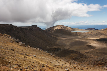 volcanic lake in Tongariro National Park