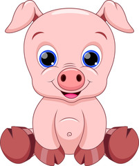 baby pig cartoon