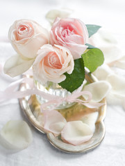 Cream roses