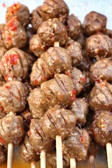 grilled meatballs