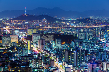 Fototapeta premium Downtown skyline of Seoul