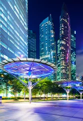 Crédence de cuisine en verre imprimé Singapour Singapore cityscape