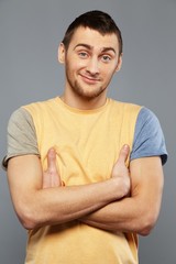 Handsome young man in a t-shirt