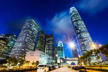 Foto auf Alu-Dibond Hong Kong city at night © leungchopan