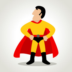 Simple cartoon of a superhero