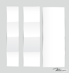 Collection of various note papers, ready for your message. Vecto