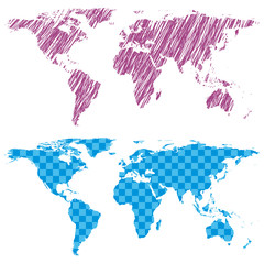 Map of the world, pack world maps weltkarte