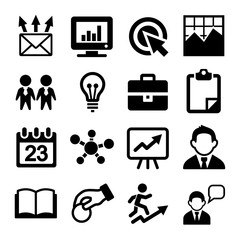 Marketing, SEO and Development icons set