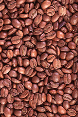 background from the fried coffee grains