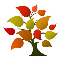 Tree logo (autumn colors)