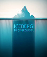 Iceberg background - obrazy, fototapety, plakaty
