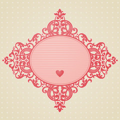 Vector baroque ornament in Victorian style. Element for design.