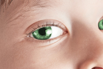 child's eyes