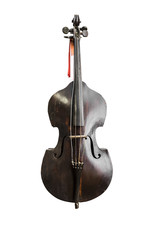 Old vintage contrabass