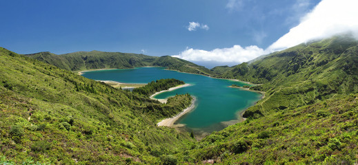 Lagoon of Fire, Azores - Panorama