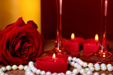 kerzenlicht - valentinstag