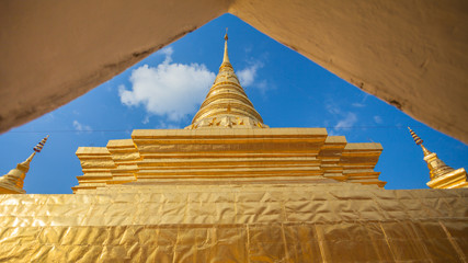 The pagoda that store relics of Buddha, northern thailand.