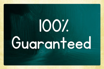 Obraz premium 100 percent guaranteed