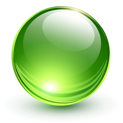 3D glass sphere