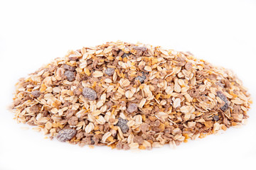 muesli isolated