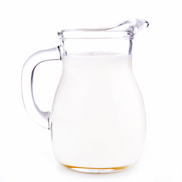 milk glass jug