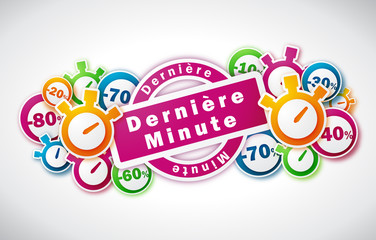 Derni&egrave;re Minute - Illustration vectorielle