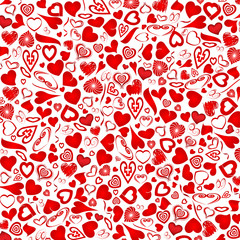 Valentine-Heart & Ribbon Background