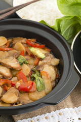 Pork Chop Suey - Chinese style pork and vegetables dish