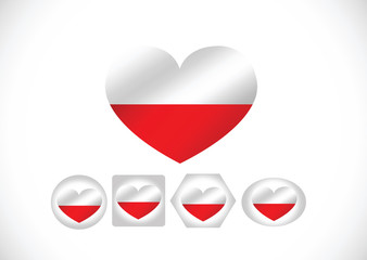 National flag of Poland themes idea design