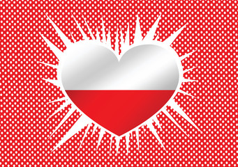 National flag of Poland themes idea design