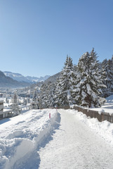 Fototapeta na wymiar Winter in St. Moritz