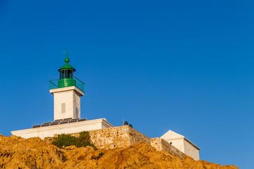 Fototapeta na wymiar Ile Rousse lighthouse, Corsica