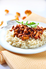 Risotto with chanterelles