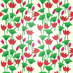 Vintage floral seamless pattern  Seamless texture with flowers