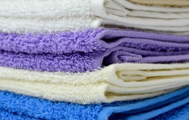 kolorowe ręczniki - obrazy, fototapety, plakaty