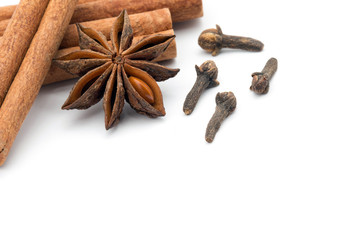 Cloves, anise and cinnamon