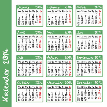 kalender 2014 I