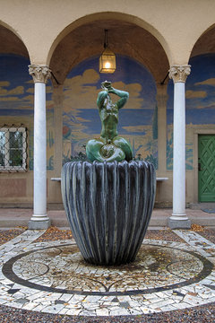 Little Triton Fountain in Millesgarden sculpture garden